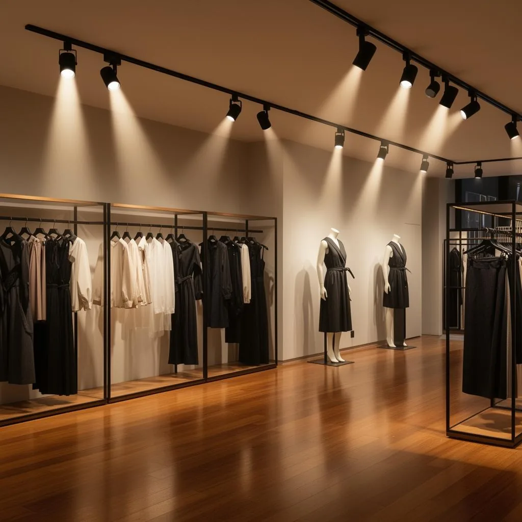 Clothing store lighting